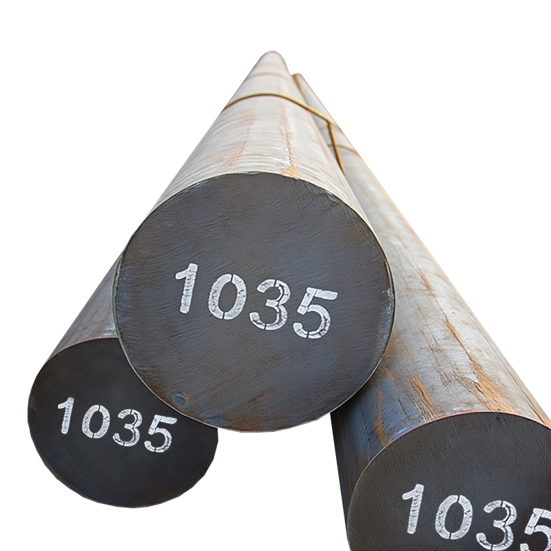 Thanh th&eacute;p carbon trung b&igrave;nh 1035 c&aacute;n n&oacute;ng da đen c&oacute; nh&atilde;n hiệu phun sơn